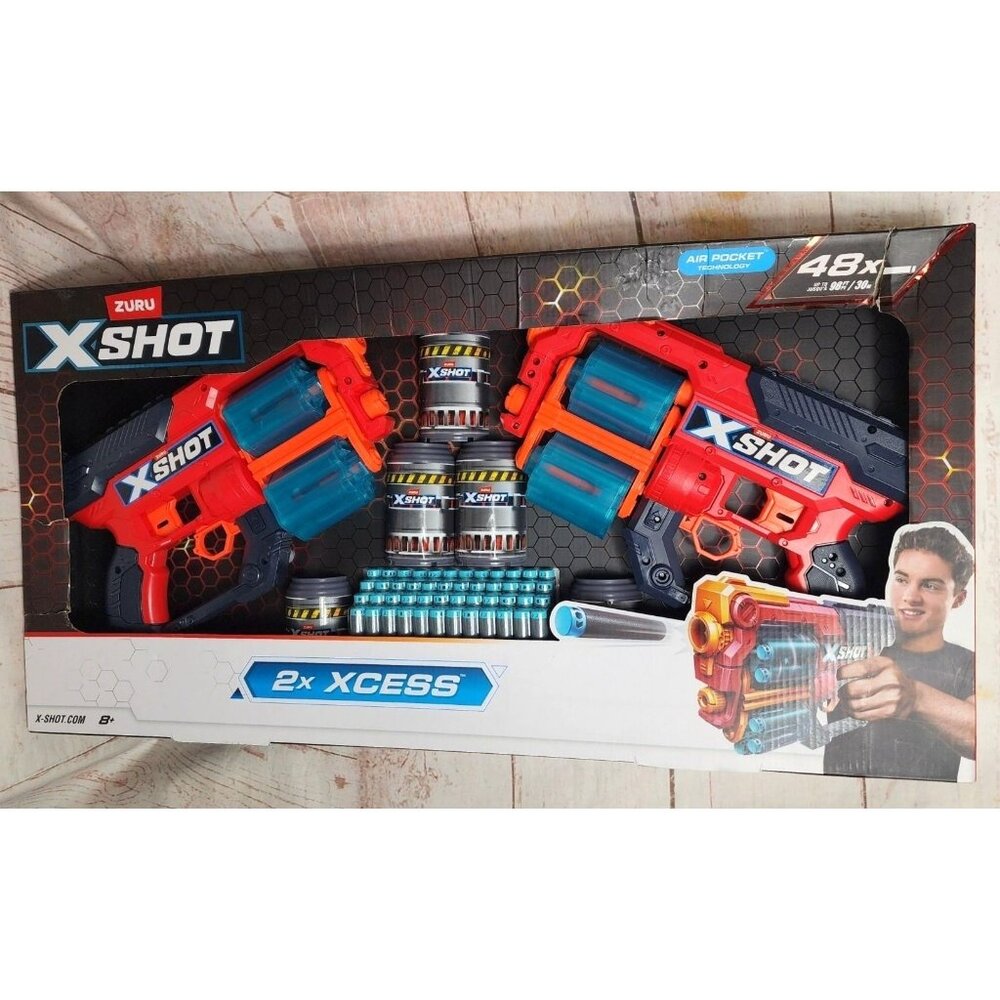 Zuru XShot 2X Xcess Toy Gun – Air Pocket Technology for Maximum Distance